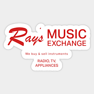 Ray's Music Exchange. Sticker